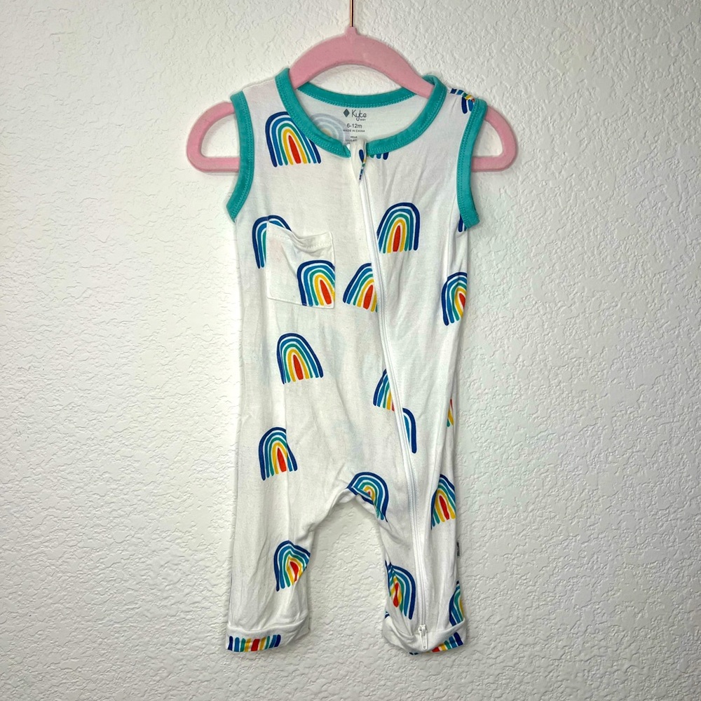 Kyte Baby Jade Rainbow 6-12 month Sleeveless Romper
